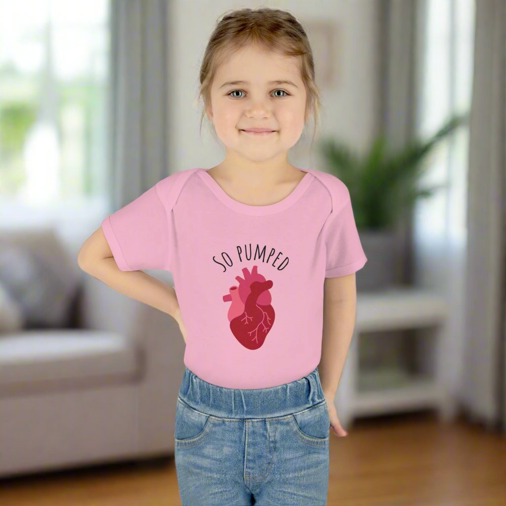 So pumped cardiology baby one piece, medical baby gift, heart doctor baby shower, healthcare baby shower, baby gift for cardiologist, cardiac nurse baby shower