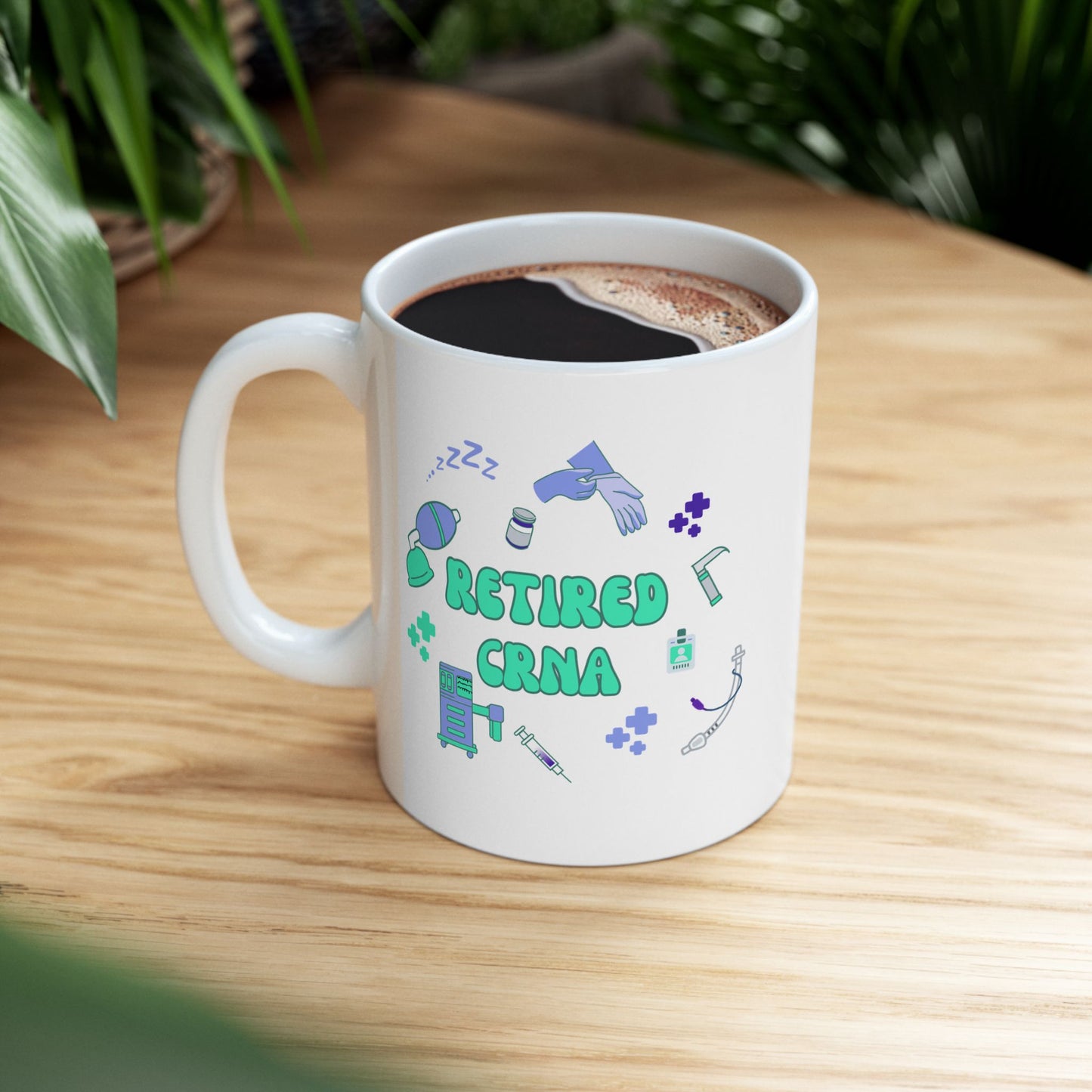 Retired CRNA Mug, Funny CRNA Retirement Gift, Nurse Anesthetist Coffee Mug, CRNA Appreciation Gift, Retirement Present for CRNA