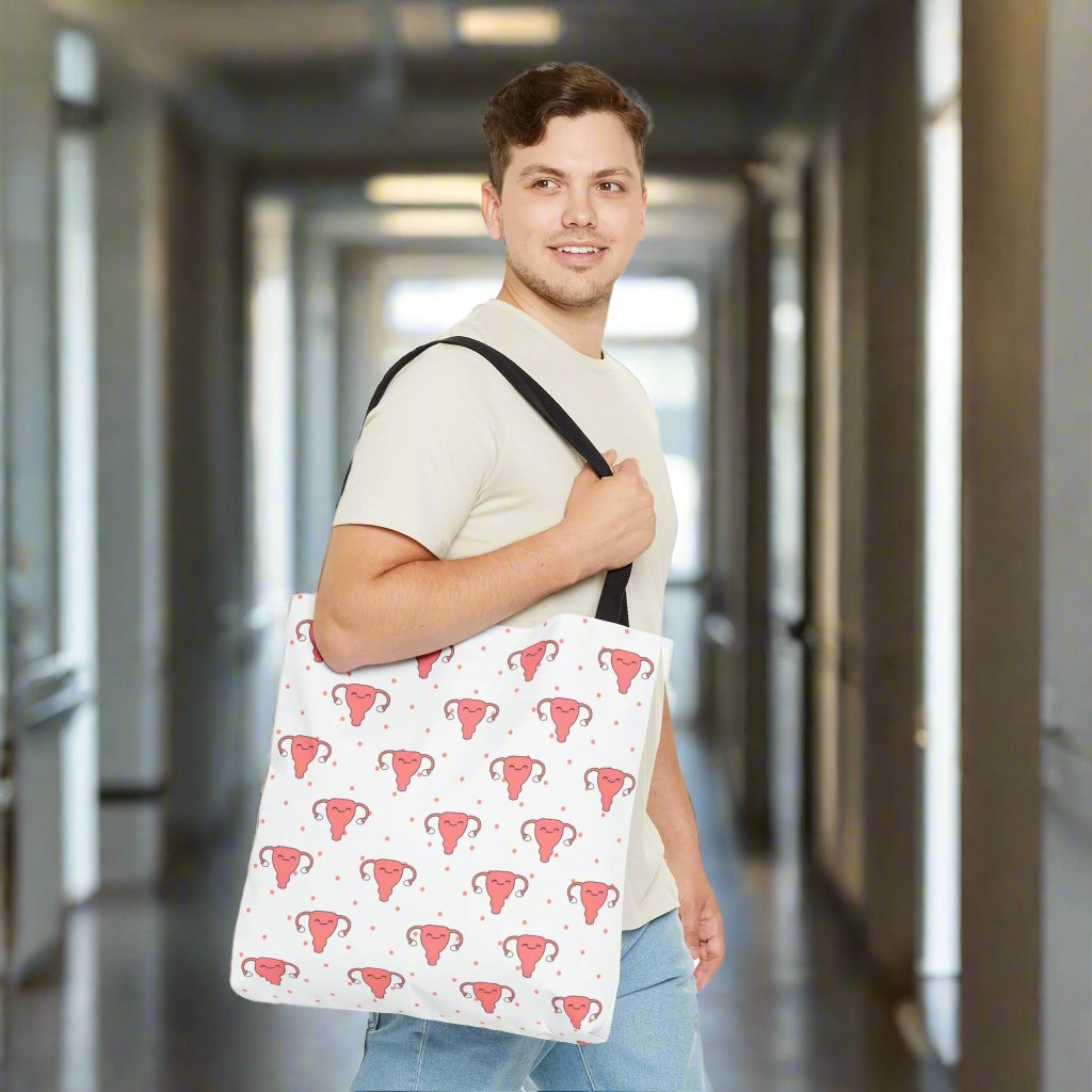 Uterus Tote Bag, Gynecology, Women's Health, Fertility, Nurse, Doctor, PA, NP gift.