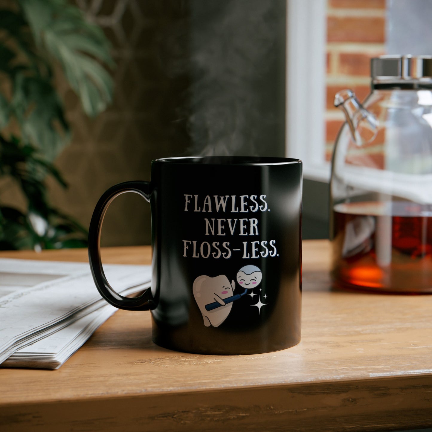 Funny Dentist mug, Dental assistant appreciation gift, Flossing humor, Tooth mug, Boss thank you, Dental hygienist graduation