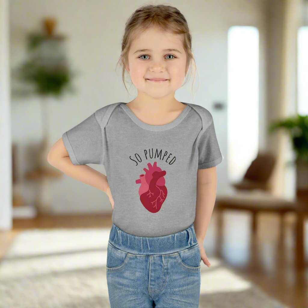 So pumped cardiology baby one piece, medical baby gift, heart doctor baby shower, healthcare baby shower, baby gift for cardiologist, cardiac nurse baby shower