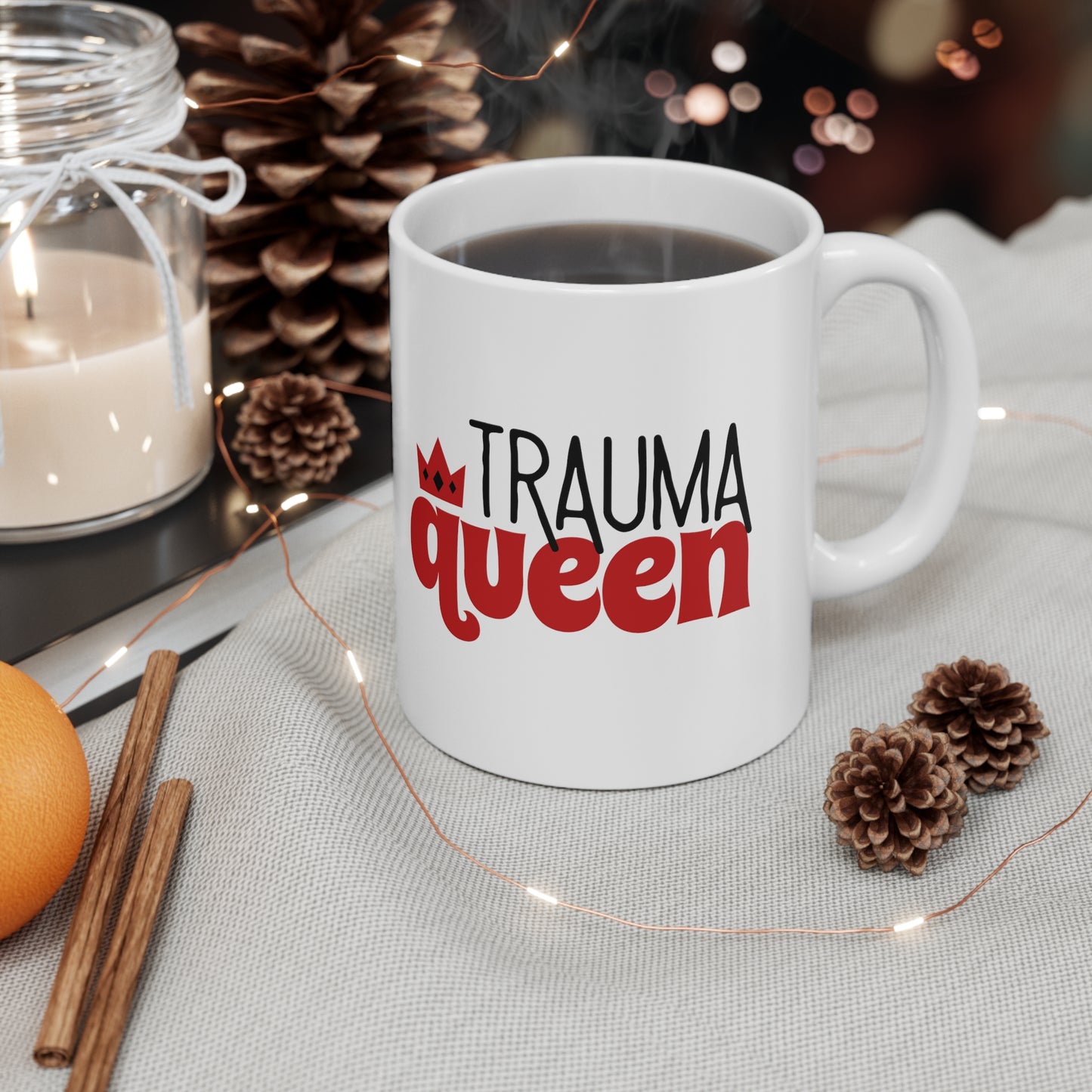 Trauma Queen, Trauma surgery gift, Trauma nurse, ER nurse, ER doctor, medical mug, Doctor mug, Nurse mug, medical student gift