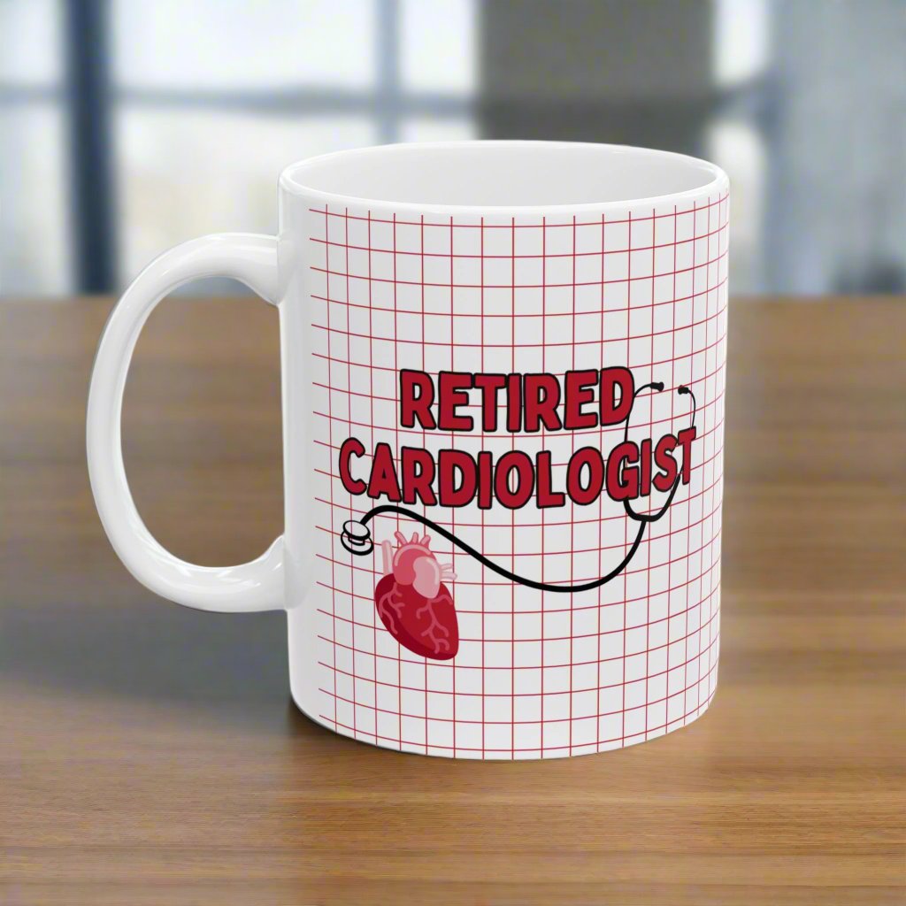 Retired Cardiologist Mug, Personalized Doctor Retirement Gift, Cardiology Appreciation Gift, Retiring Physician Coffee Cup, Heart Doctor Retirement Mug
