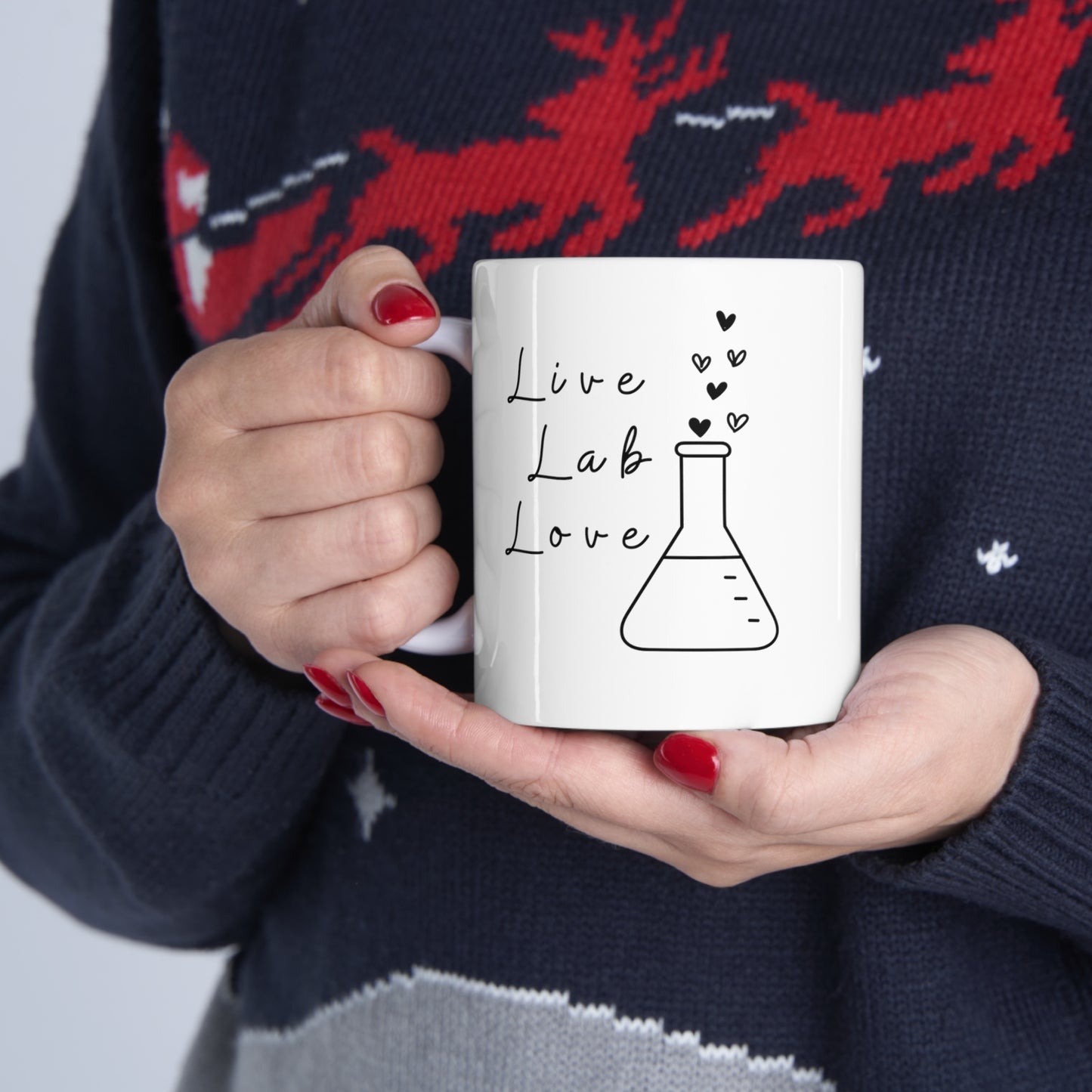 Live Lab Love mug, Lab tech gift, Research humor, Medical research, Women in chemistry, women in science, laboratory, medical humor