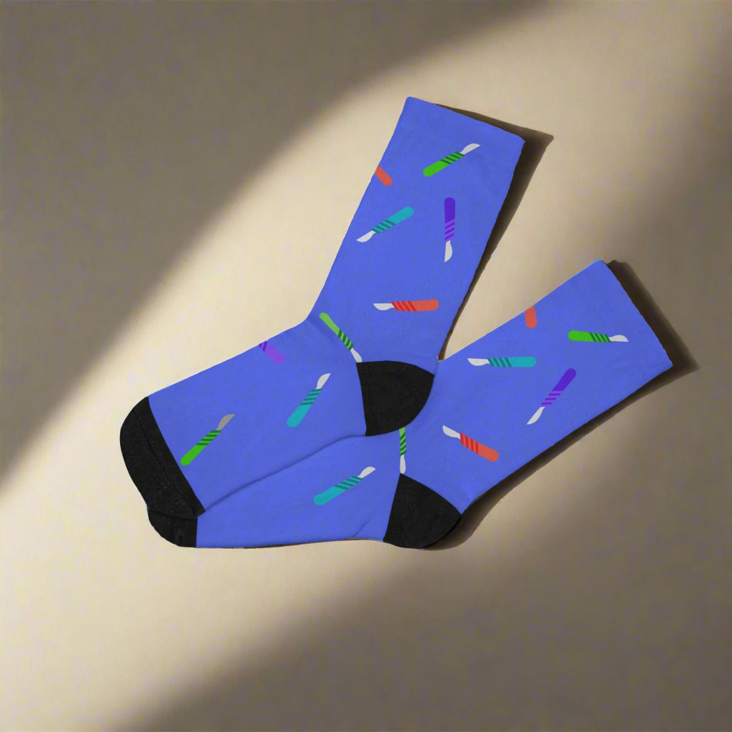 Scalpel Socks, Surgeon Gift for Doctors, Medical Student Socks, Nurse & PA Gift, Nurse Practitioner Socks, Anatomy-Themed Doctor Socks, Funny Medical Gift
