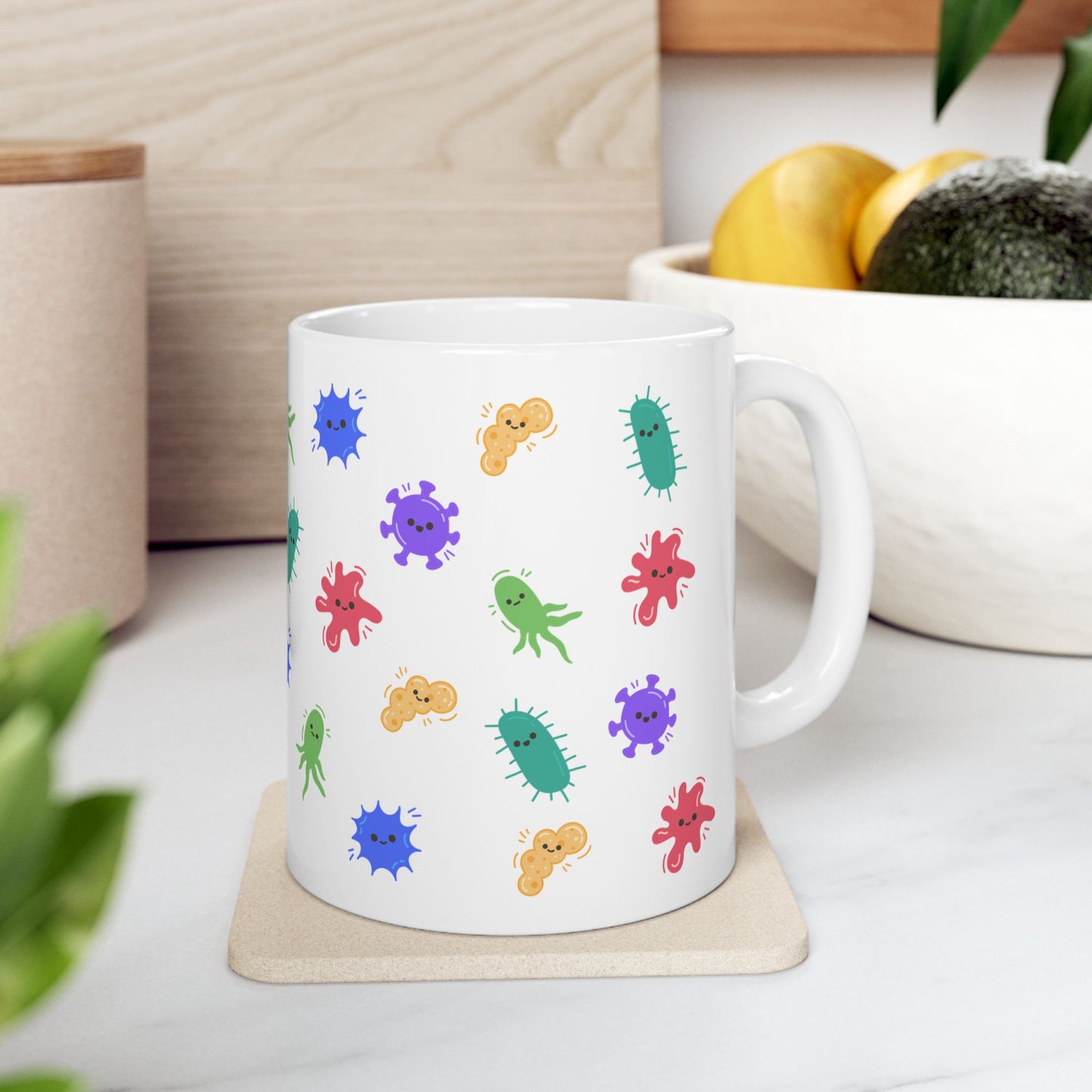 Cute Microbiology Mug, Funny Infectious Disease Doctor Gift, Microbiologist Coffee Cup, Lab Tech Gift, Science Teacher Mug, Medical Lab Science Gift