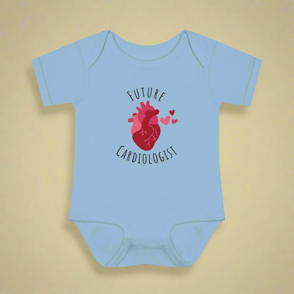 Future cardiologist baby one piece, medical baby gift, heart doctor baby shower, healthcare baby shower, baby gift for cardiology, cardiac nurse baby shower