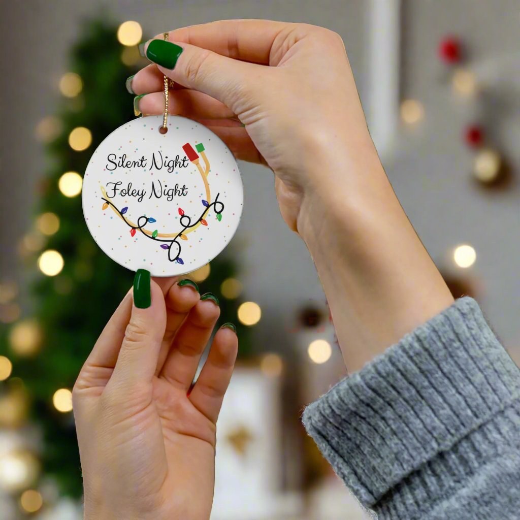 Urology Christmas ornament, foley, urologist holiday gift, urology humor, medical puns, doctor gift, nurse gift, silent night.