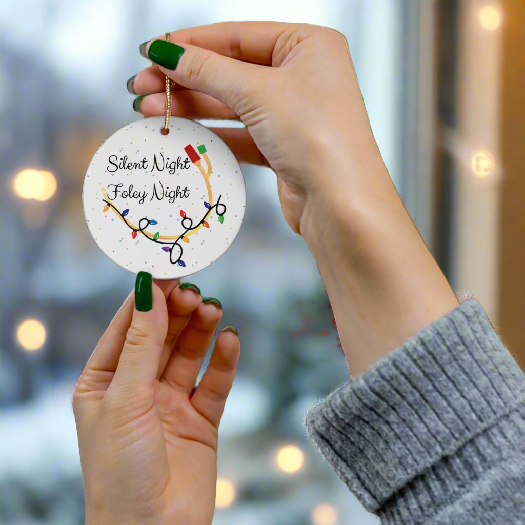 Urology Christmas ornament, foley, urologist holiday gift, urology humor, medical puns, doctor gift, nurse gift, silent night.