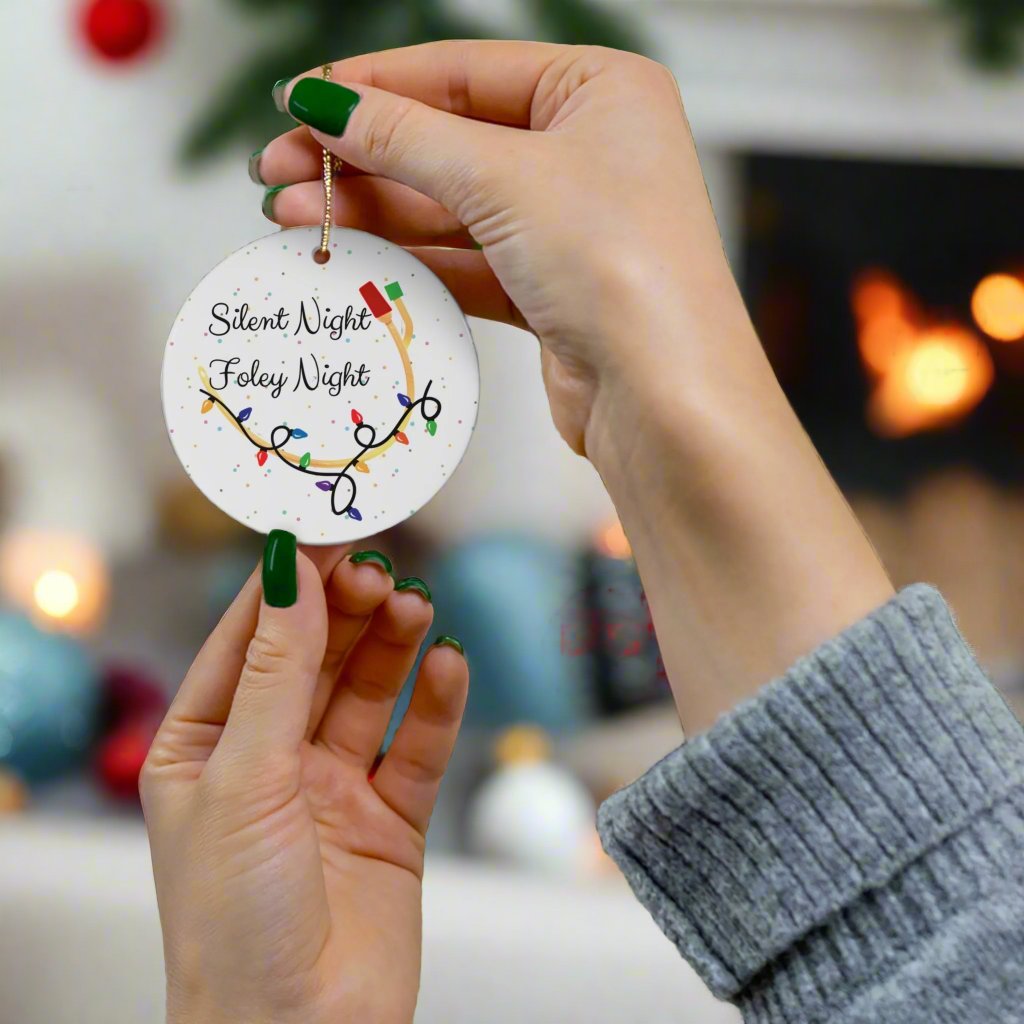 Urology Christmas ornament, foley, urologist holiday gift, urology humor, medical puns, doctor gift, nurse gift, silent night.