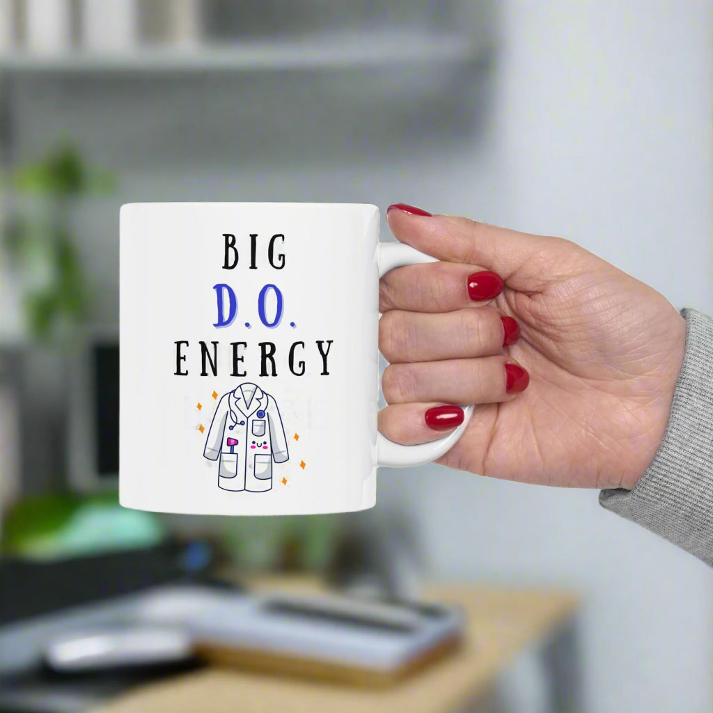 Funny Doctor Mug, Medical School Graduation Gift, New Grad DO Mug, Fun Doctor Gift for Residents, Attending Physician Coffee Cup, Graduation Present