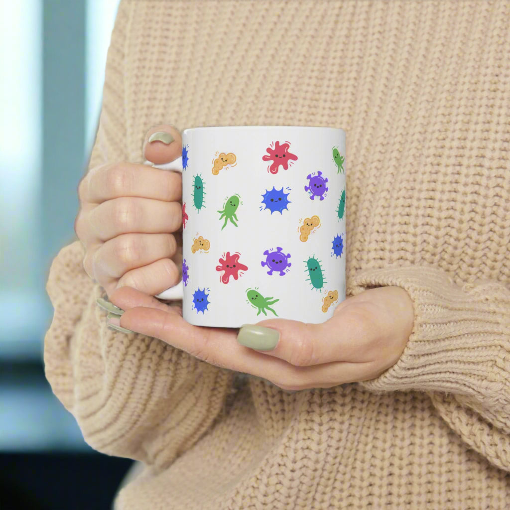 Cute Microbiology Mug, Funny Infectious Disease Doctor Gift, Microbiologist Coffee Cup, Lab Tech Gift, Science Teacher Mug, Medical Lab Science Gift