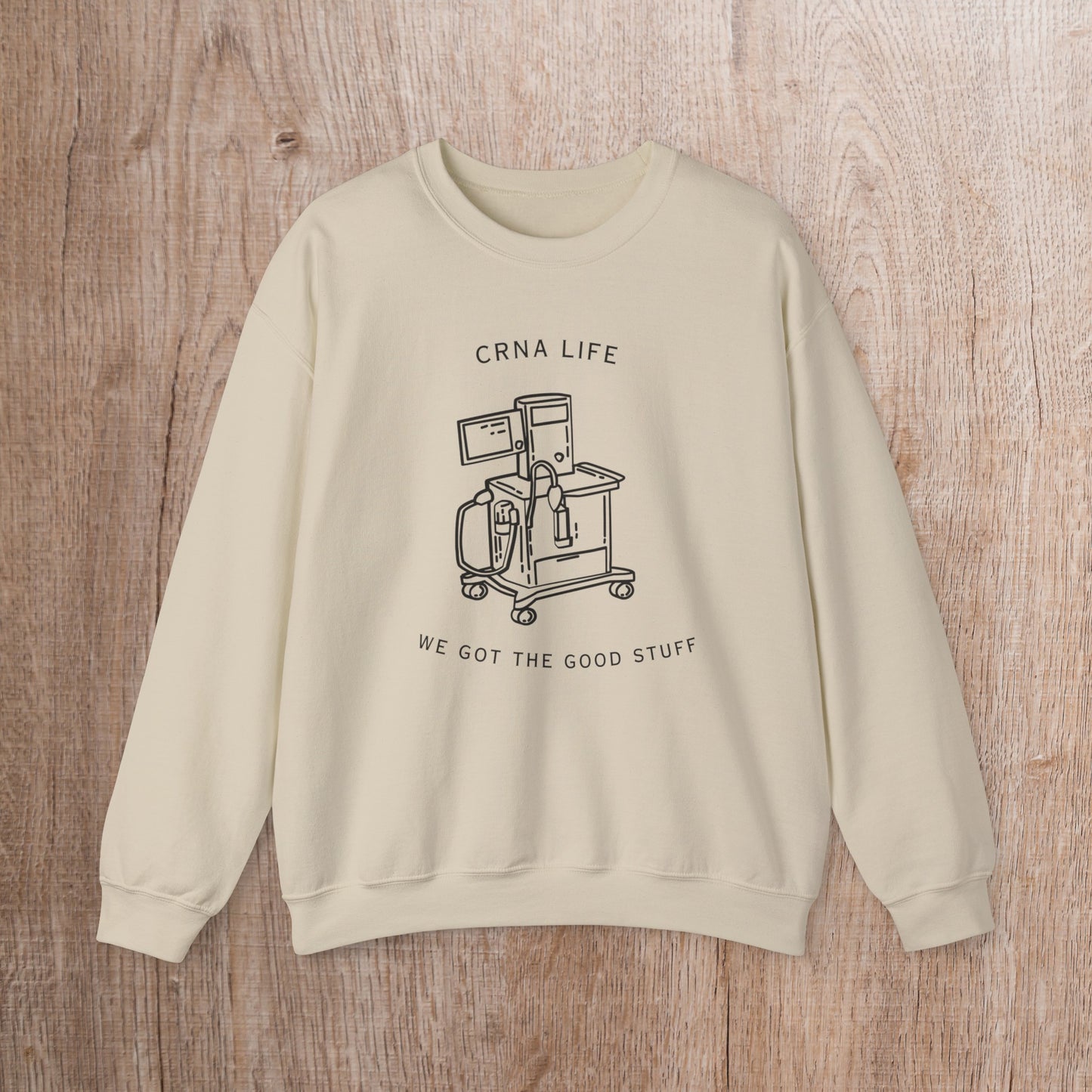 CRNA sweatshirt, cute nurse anesthesia gift idea, anesthesiology sweater, new grad nurse anesthetist student, the good stuff