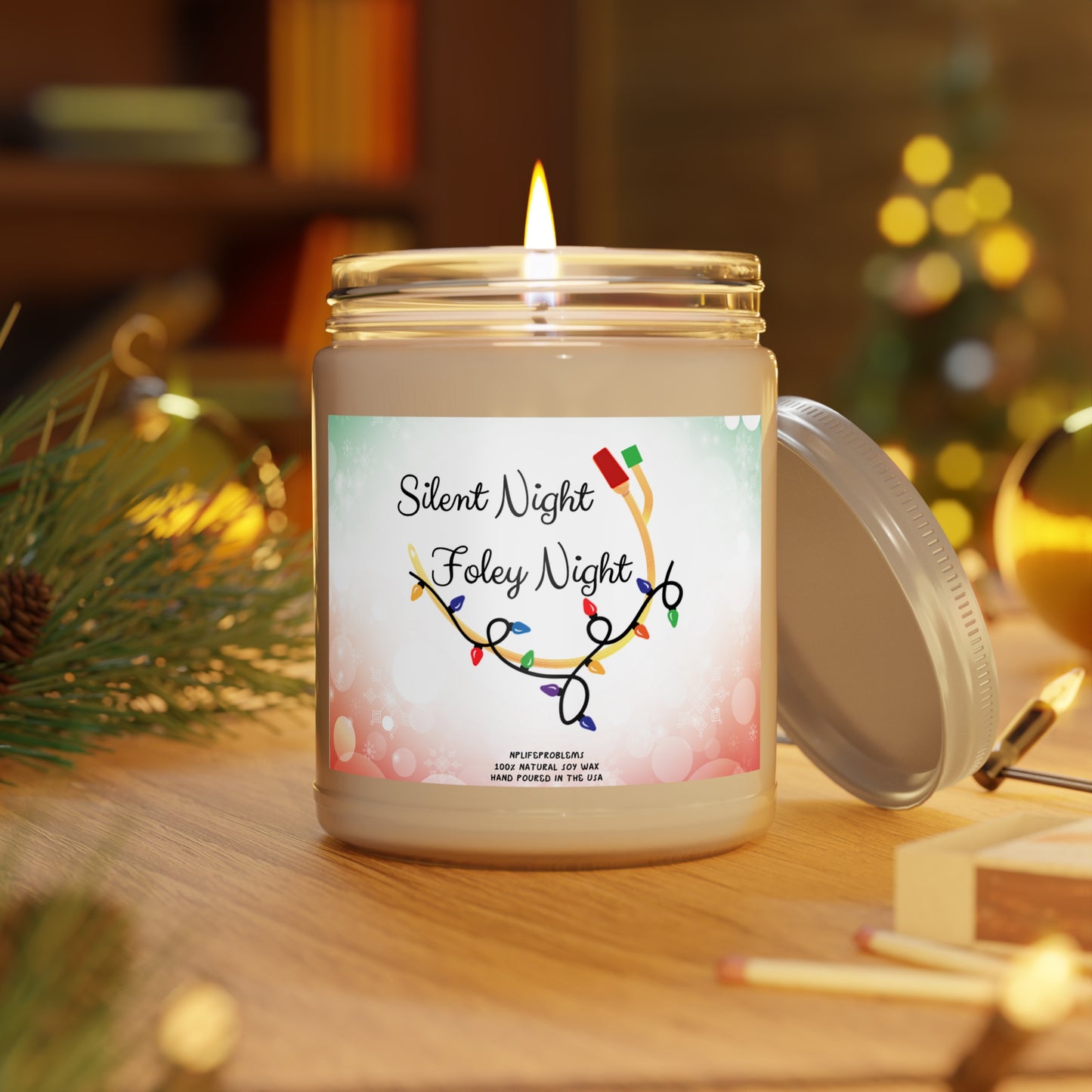 Funny Urology holiday candle, Nurse holiday gift, Urology surgeon, Urologist gift, medical holiday gift, Nurse xmas gift, Doctor medical holiday puns