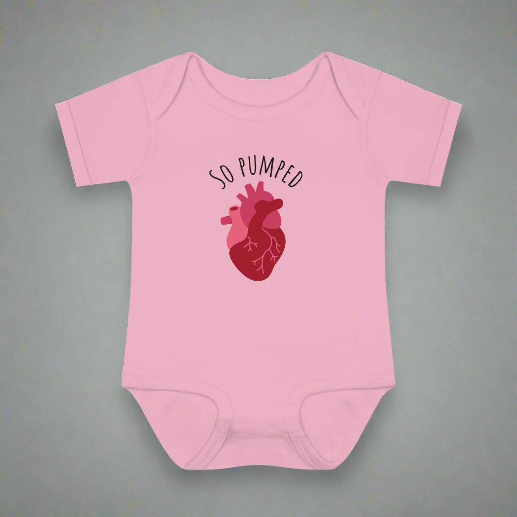 So pumped cardiology baby one piece, medical baby gift, heart doctor baby shower, healthcare baby shower, baby gift for cardiologist, cardiac nurse baby shower