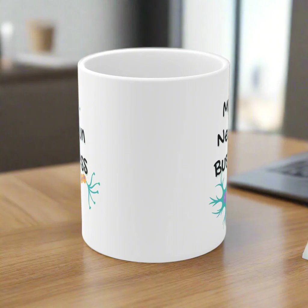 Neuron Neurology mug, neurologist gift, neurosurgery gift, mind neuron business, medical humor, neuro nurse, resident gift