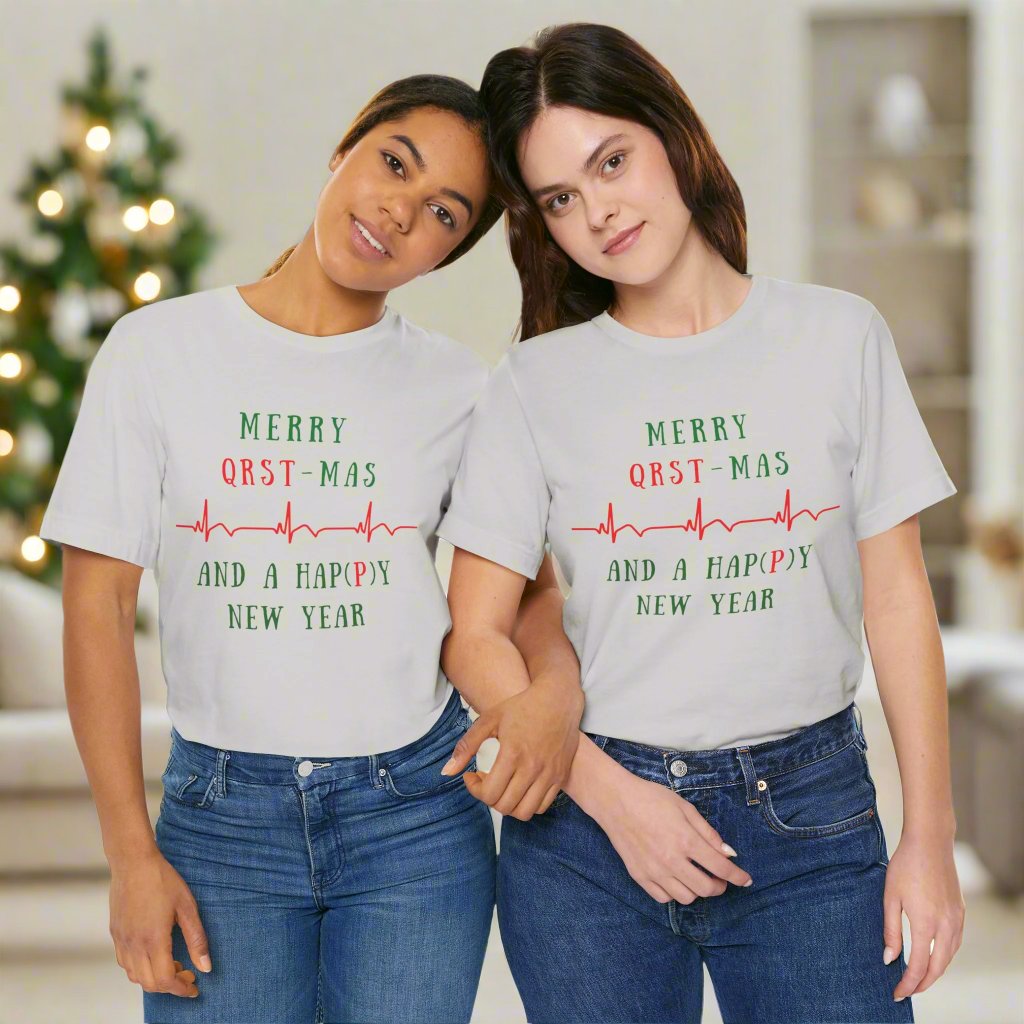 Cardiology Christmas T-Shirt for Cardiologists, Heart Doctor Gift, Cardiac Nurse Holiday Shirt, Heart Surgeon Apparel, Telemetry Nurse Christmas Gift