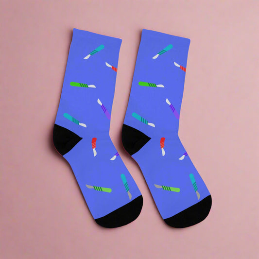 Scalpel Socks, Surgeon Gift for Doctors, Medical Student Socks, Nurse & PA Gift, Nurse Practitioner Socks, Anatomy-Themed Doctor Socks, Funny Medical Gift