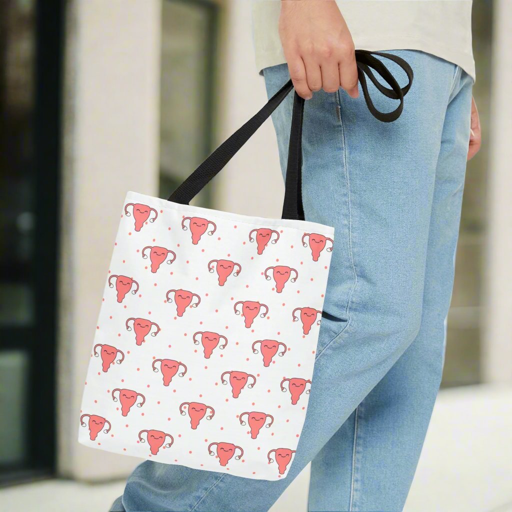 Uterus Tote Bag, Gynecology, Women's Health, Fertility, Nurse, Doctor, PA, NP gift.