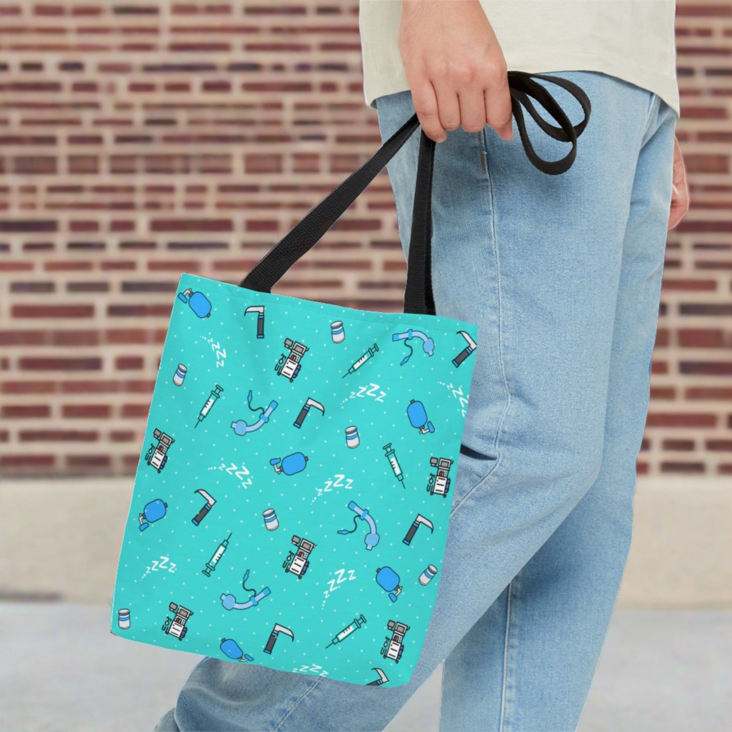 Anesthesia tote bag, CRNA, Nurse Anesthetist, Anesthesiologist, SRNA, Resident, Doctor, nurse gift.