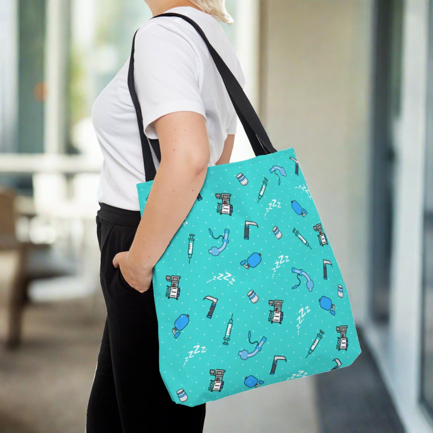 Anesthesia tote bag, CRNA, Nurse Anesthetist, Anesthesiologist, SRNA, Resident, Doctor, nurse gift.