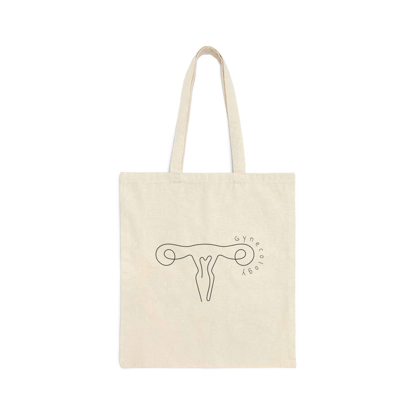 Gynecology Nurse work Tote Bag Minimalist Cute Graduation gift for Gynecologists and Gyn RNs Uterus Anatomical Womens health GynOnc Resident line art