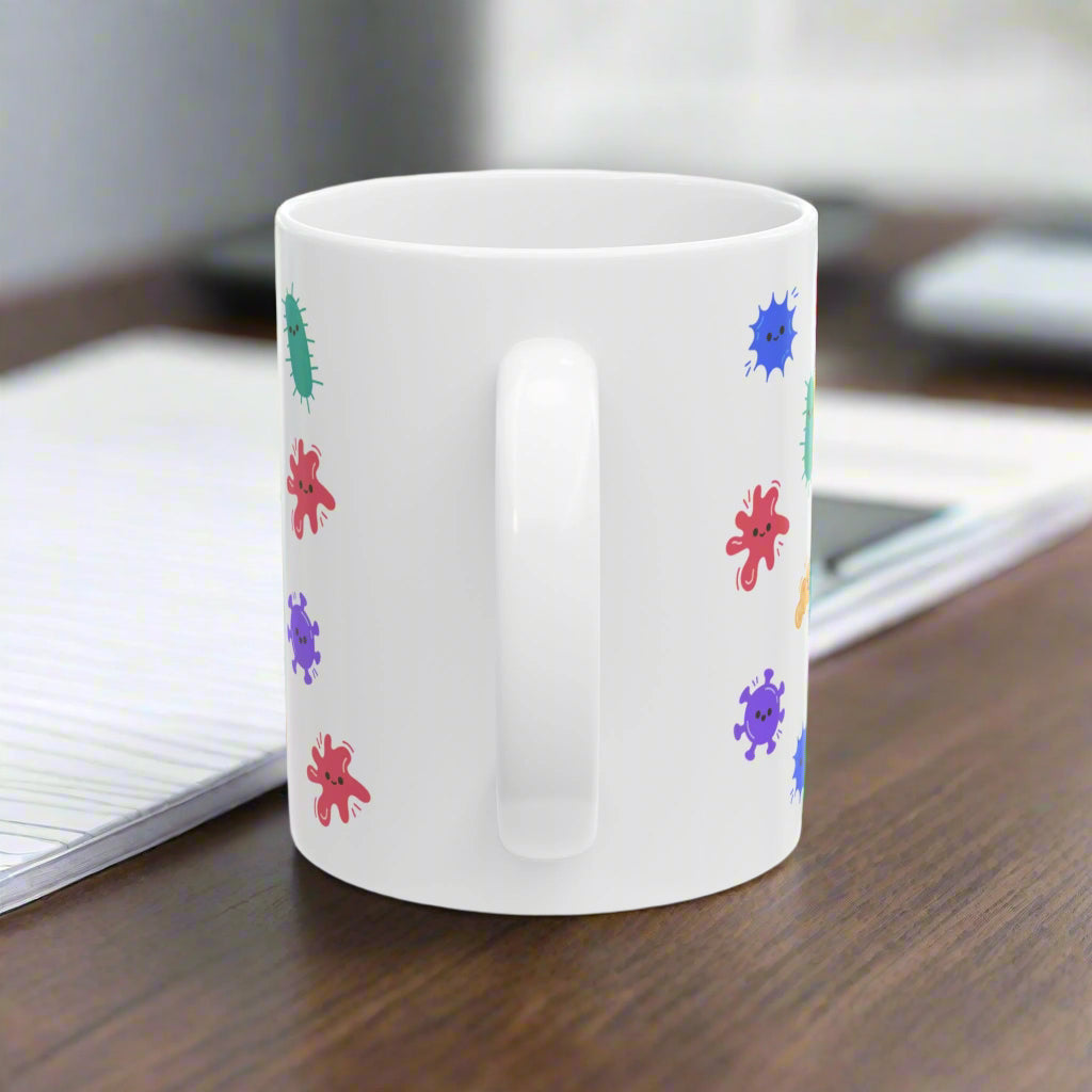 Cute Microbiology Mug, Funny Infectious Disease Doctor Gift, Microbiologist Coffee Cup, Lab Tech Gift, Science Teacher Mug, Medical Lab Science Gift