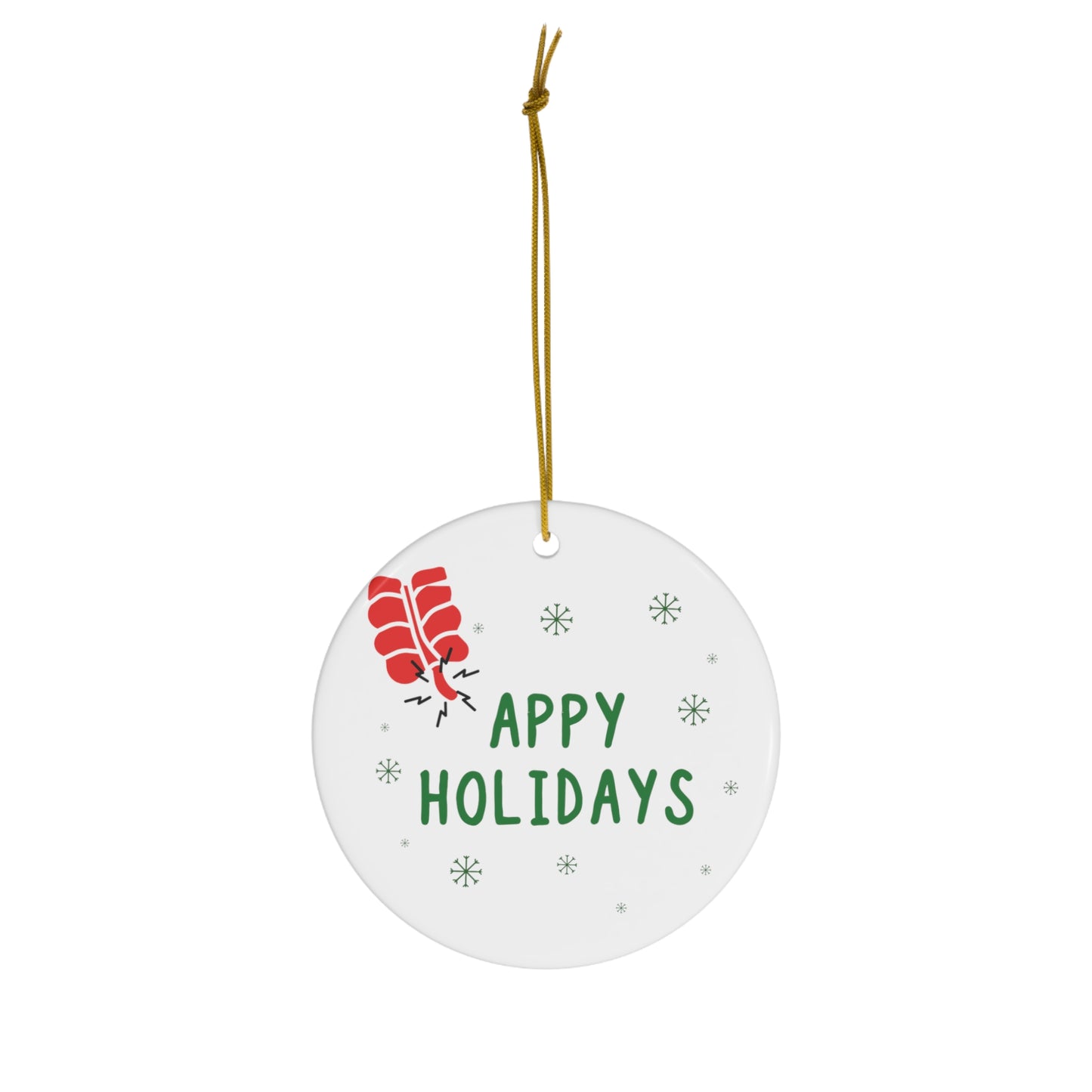 Funny Surgeon Christmas ornament, Medical puns, doctor holiday gift, operating room, medical humor, appendix surgery, nurse Xmas ornament exchange