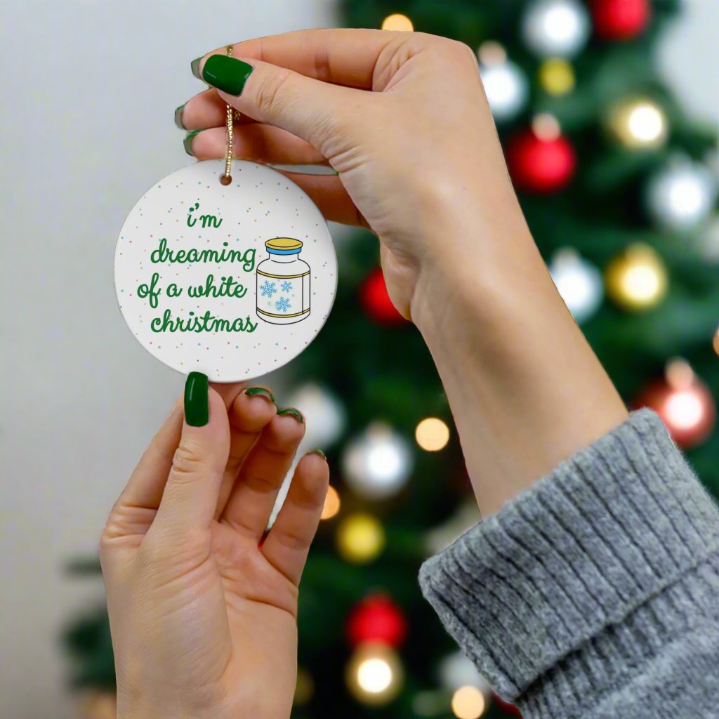 CRNA Anesthesia Christmas ornament, doctor holiday gift, Anesthesiologist humor, surgery, coworker gift, nurse anesthetist Xmas ornament exchange