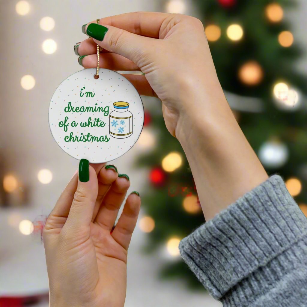 CRNA Anesthesia Christmas ornament, doctor holiday gift, Anesthesiologist humor, surgery, coworker gift, nurse anesthetist Xmas ornament exchange