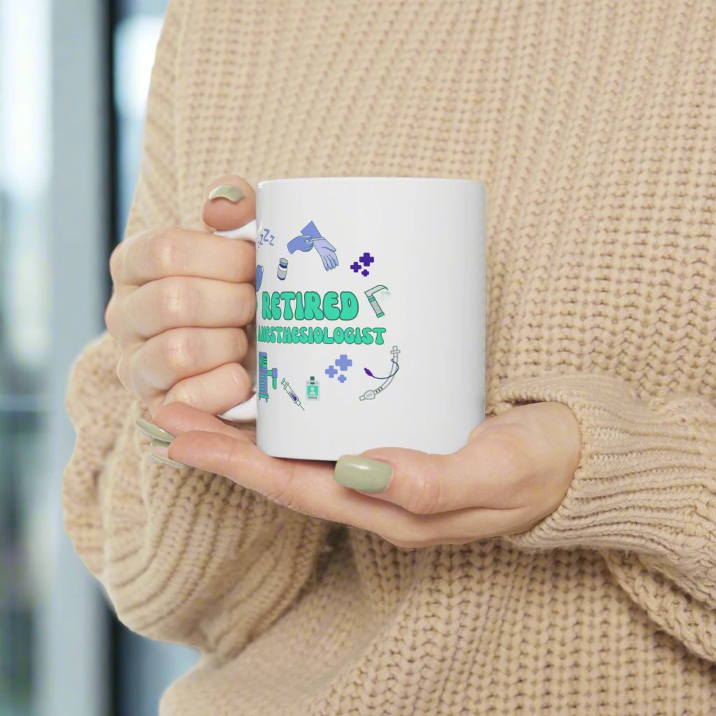 Retired Anesthesiologist Mug, Funny Anesthesia Doctor Retirement Gift, Anesthesiology Coffee Cup, Medical Professional Keepsake, Doctor Retirement Present