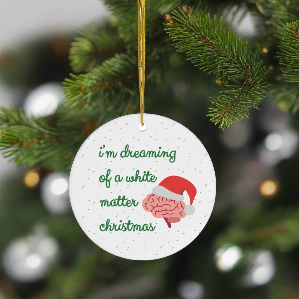Funny Neurology Christmas ornament, doctor holiday gift, Neurologist, medical humor, Brain surgery, coworker gift, nurse Xmas ornament exchange