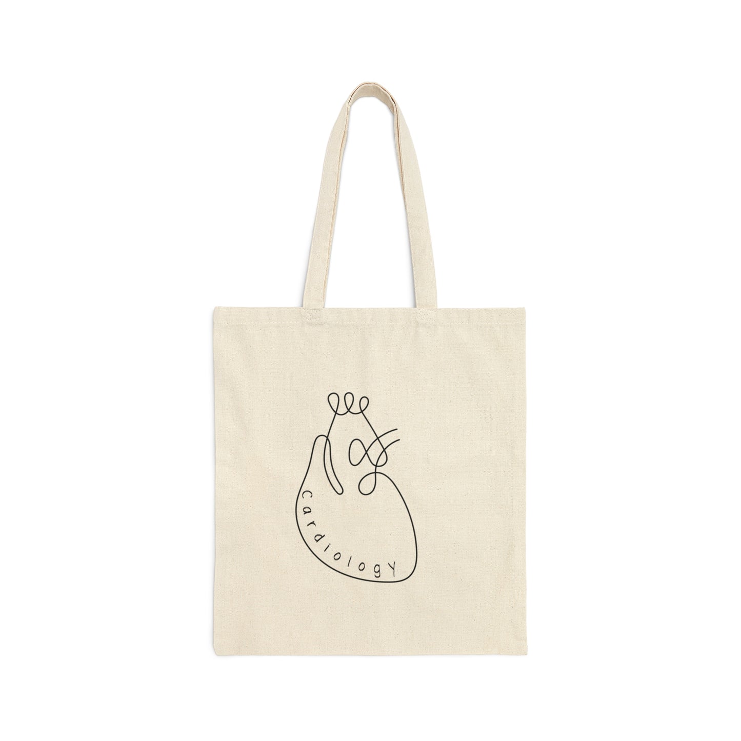 Minimalist Cardiology work Tote Bag Cute Graduation gift for Cardiologists Anatomical heart