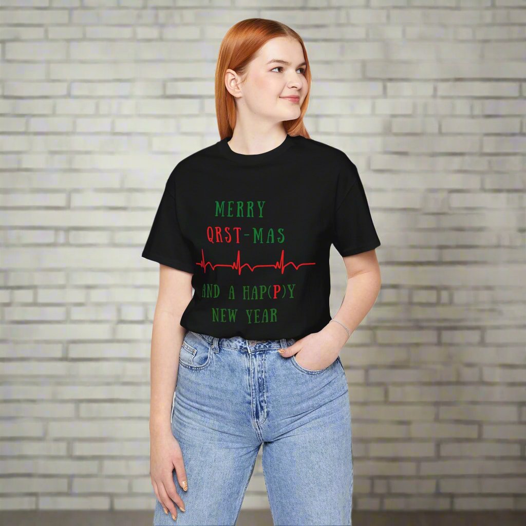 Cardiology Christmas T-Shirt for Cardiologists, Heart Doctor Gift, Cardiac Nurse Holiday Shirt, Heart Surgeon Apparel, Telemetry Nurse Christmas Gift