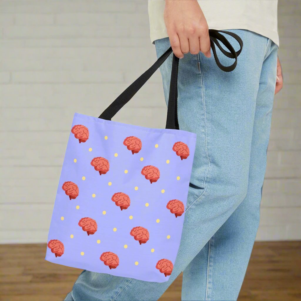 Brain tote bag, neurology, neurosurgery, Nurse, Doctor, surgeon, medical student, PA, NP gift.
