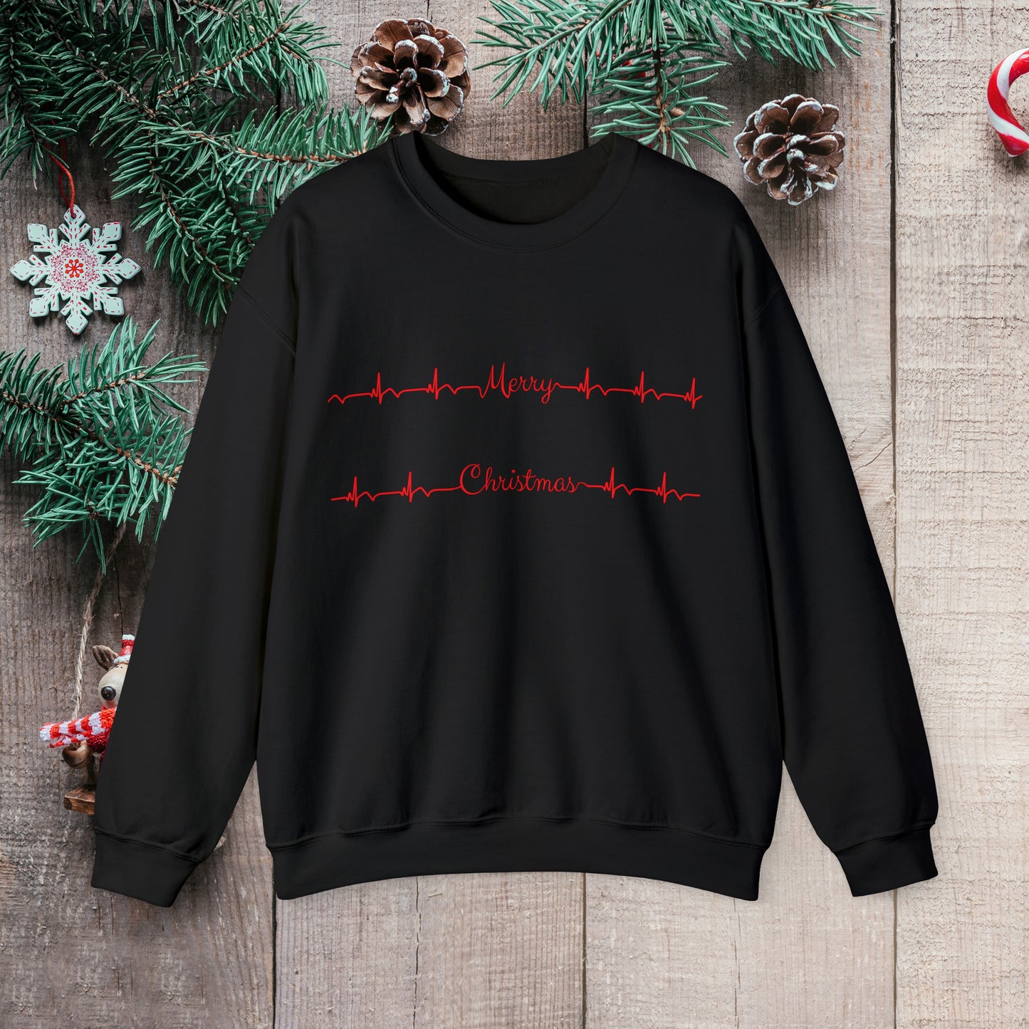Minimalist Medical holiday sweater, EKG, cardiology Christmas, doctor xmas sweater, cardiac nurse holiday, holiday party, cardiologist holiday gift