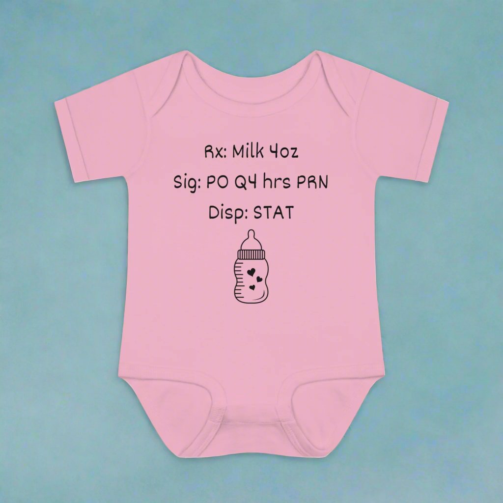 Pharmacist baby gift, Baby milk Rx bodysuit, medical baby gift, doctor baby shower, pharm tech baby, healthcare baby shower, baby gift for coworker.