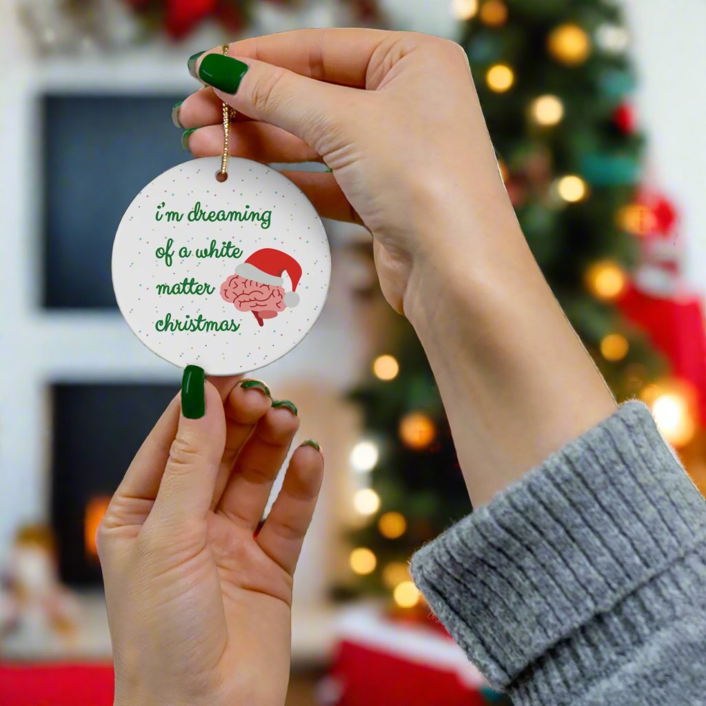 Funny Neurology Christmas ornament, doctor holiday gift, Neurologist, medical humor, Brain surgery, coworker gift, nurse Xmas ornament exchange