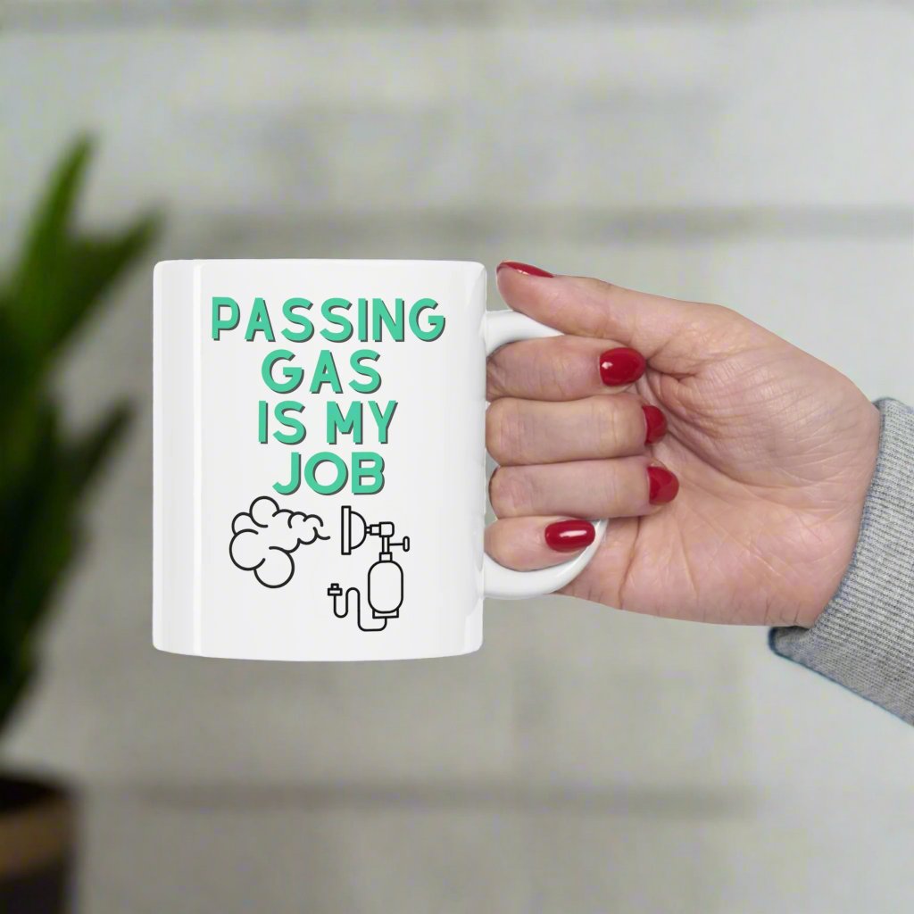 Anesthesia mug, passing gas, doctor mug, CRNA gift, graduation, Nurse Anesthetist, dag mug, Anesthesiology, Anesthetist, medical humor