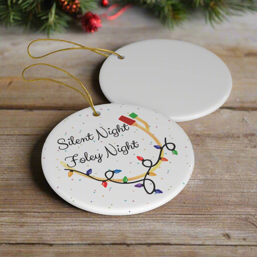 Urology Christmas ornament, foley, urologist holiday gift, urology humor, medical puns, doctor gift, nurse gift, silent night.