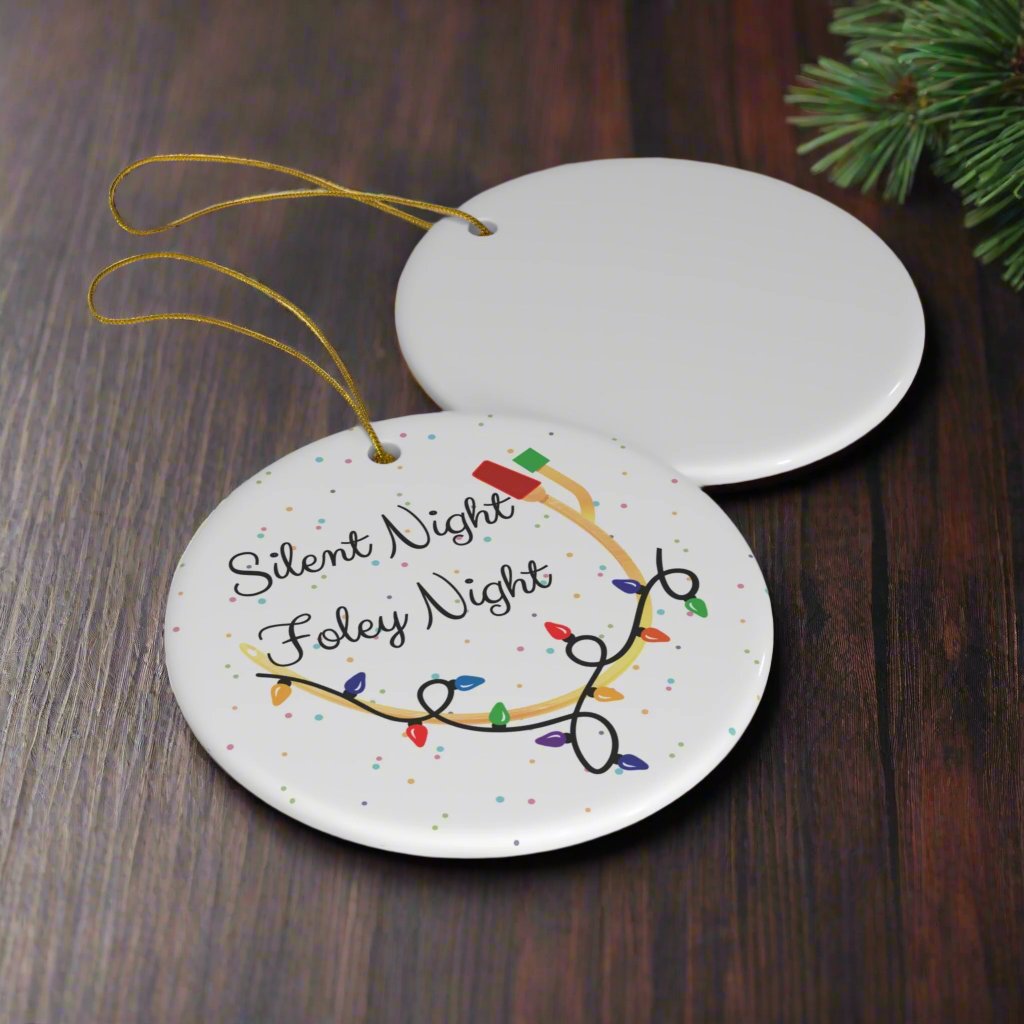 Urology Christmas ornament, foley, urologist holiday gift, urology humor, medical puns, doctor gift, nurse gift, silent night.