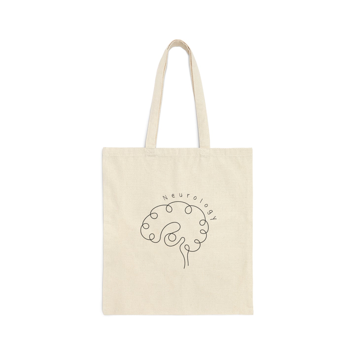 Minimalist Neurology work Tote Bag Cute Brain Graduation gift for Neurologist Anatomical present for Doctor