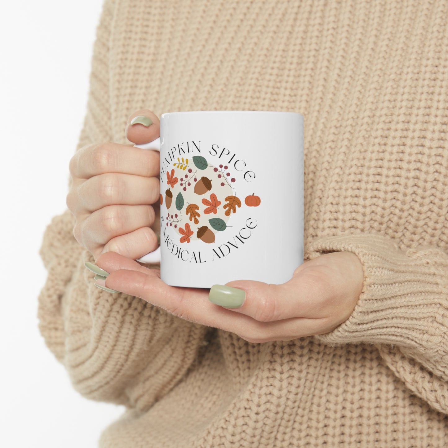 Nurse and Doctor fall holiday medical gift mug, Pumpkin spice & medical advice, resident holiday gift for surgeons, women in medicine, Autumn gift