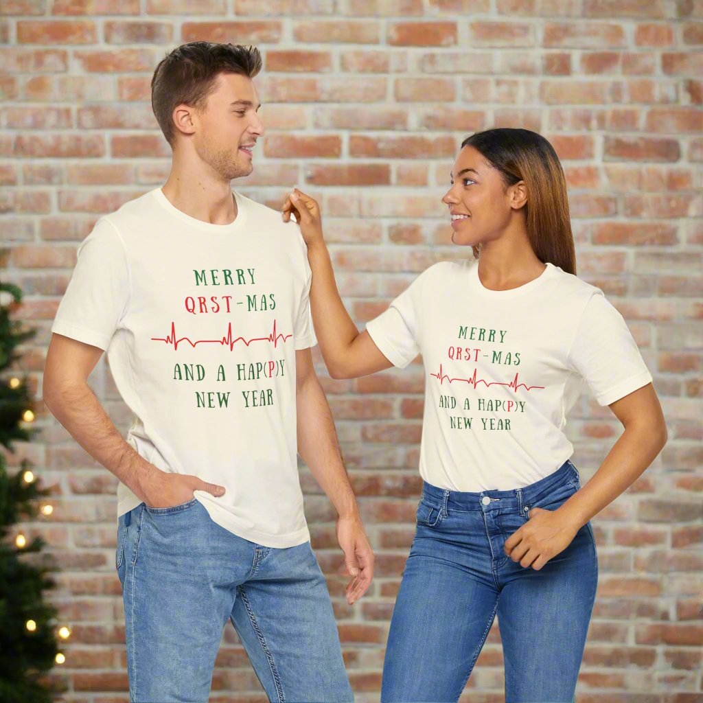 Cardiology Christmas T-Shirt for Cardiologists, Heart Doctor Gift, Cardiac Nurse Holiday Shirt, Heart Surgeon Apparel, Telemetry Nurse Christmas Gift