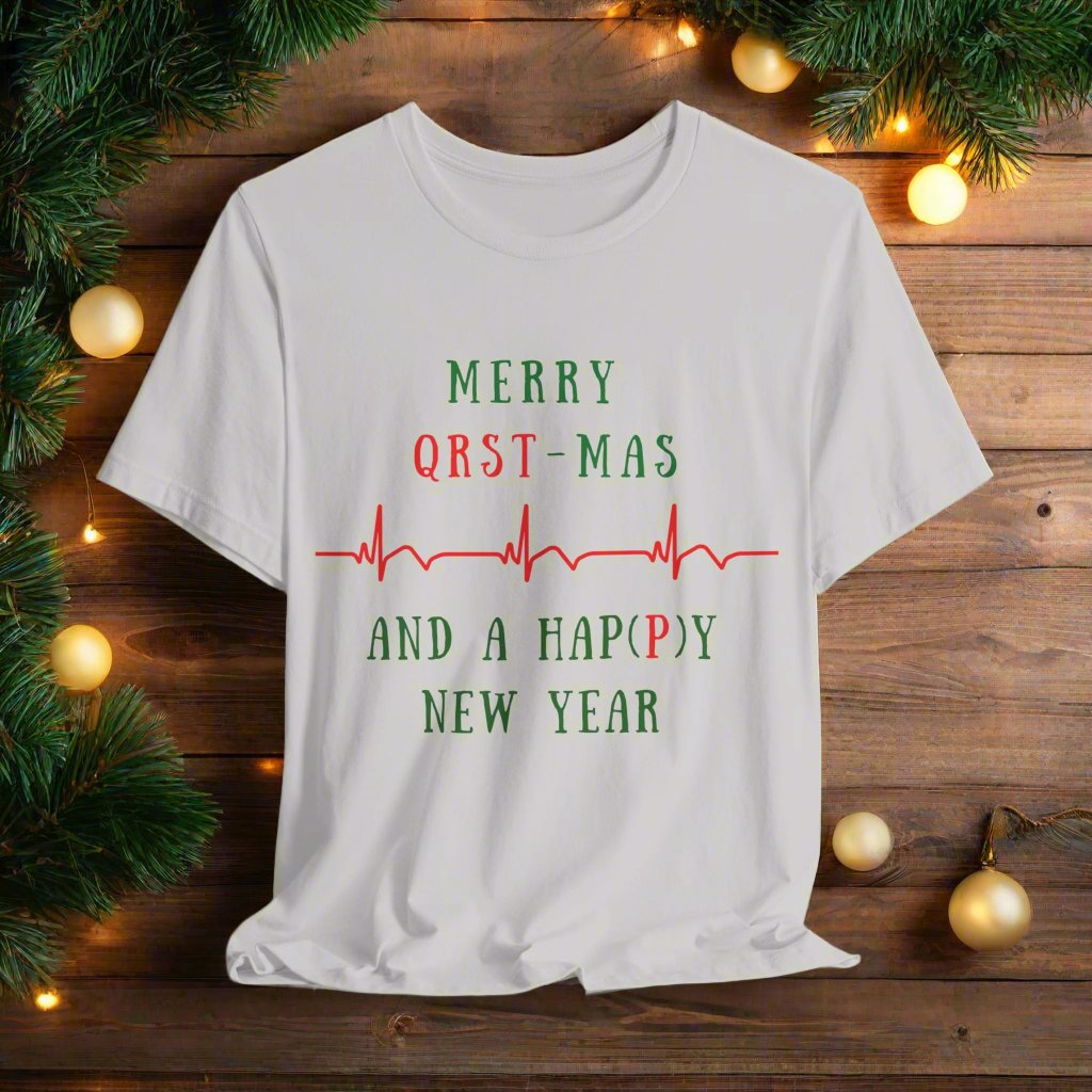 Cardiology Christmas T-Shirt for Cardiologists, Heart Doctor Gift, Cardiac Nurse Holiday Shirt, Heart Surgeon Apparel, Telemetry Nurse Christmas Gift
