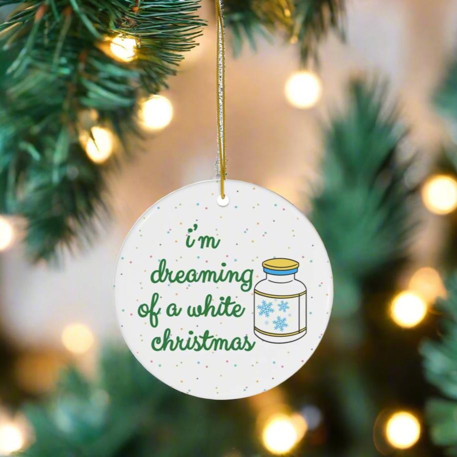 CRNA Anesthesia Christmas ornament, doctor holiday gift, Anesthesiologist humor, surgery, coworker gift, nurse anesthetist Xmas ornament exchange