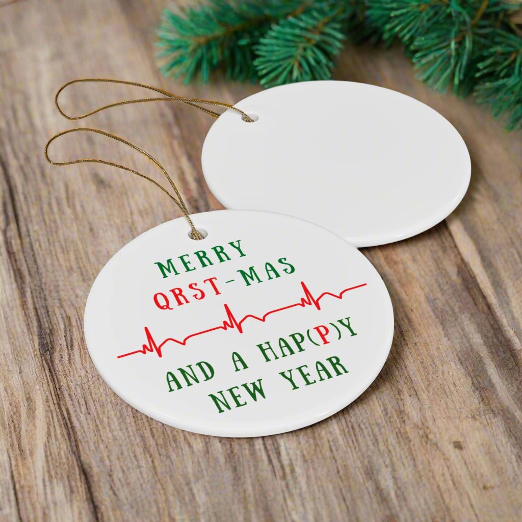 Cardiology Christmas Ornament - Nurse Xmas Gift, Cardiologist Doctor Holiday Gift, Heart Surgery Ornament, Medical Humor, Cardiac Nurse Ornament Exchange, Heart-Themed Coworker Gift