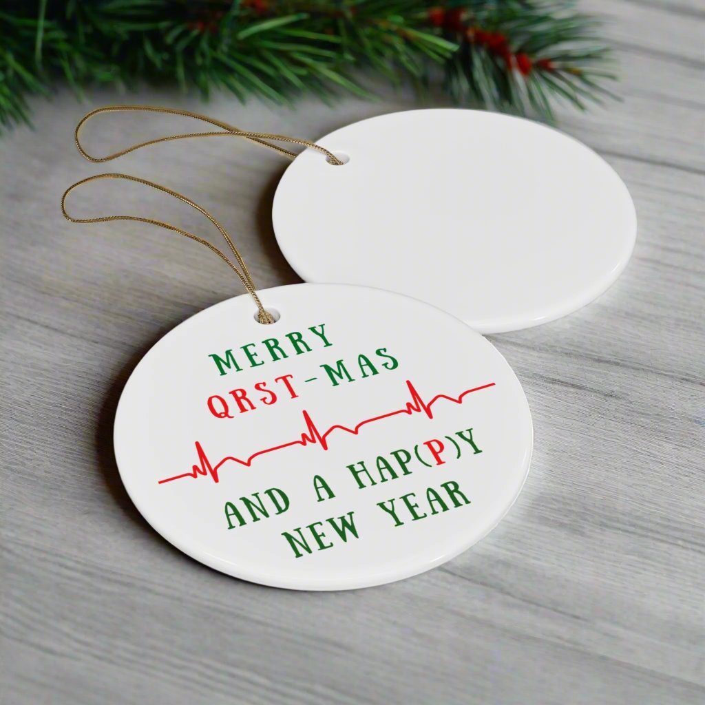 Cardiology Christmas Ornament - Nurse Xmas Gift, Cardiologist Doctor Holiday Gift, Heart Surgery Ornament, Medical Humor, Cardiac Nurse Ornament Exchange, Heart-Themed Coworker Gift