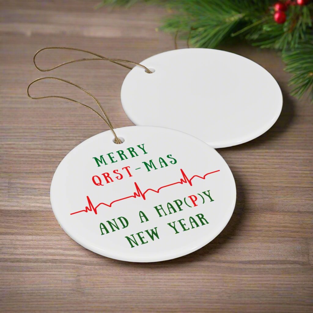 Cardiology Christmas Ornament - Nurse Xmas Gift, Cardiologist Doctor Holiday Gift, Heart Surgery Ornament, Medical Humor, Cardiac Nurse Ornament Exchange, Heart-Themed Coworker Gift