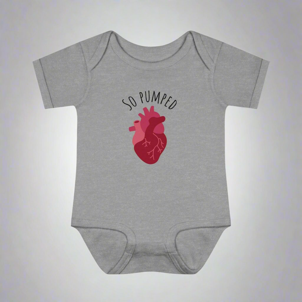 So pumped cardiology baby one piece, medical baby gift, heart doctor baby shower, healthcare baby shower, baby gift for cardiologist, cardiac nurse baby shower